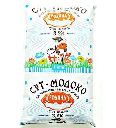 Молоко Родина 3,2% 1 л тфа с доставкой по г.Астана | Clevermarket.kz