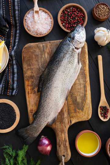 Форель радужная Biosphere fish 500/800 замороженная пакет с доставкой ...